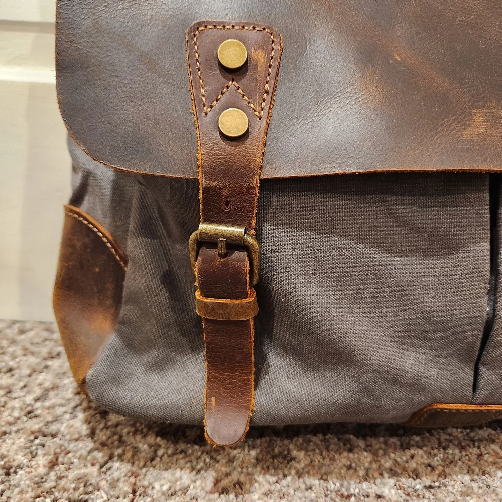 Lifewit Messenger Leather Bag Computer Bag Office